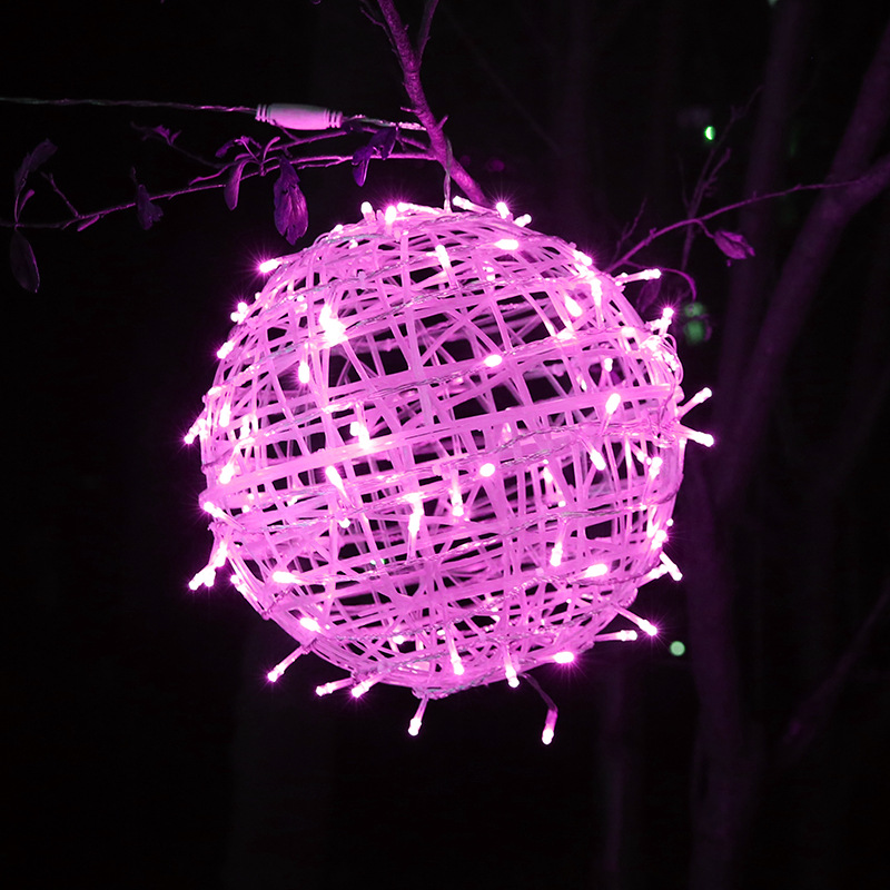 Vine Bal Ball Light Holiday Decoration Outdoor Ball Landscape Hanging Tree Ball Light Outdoor Lighting LED String Lights