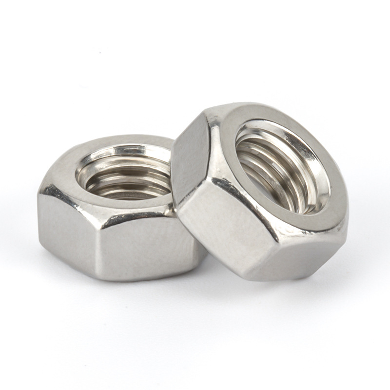 厂家直销 304/316不锈钢六角螺母 螺栓帽 螺丝帽din934 m1.6-m18
