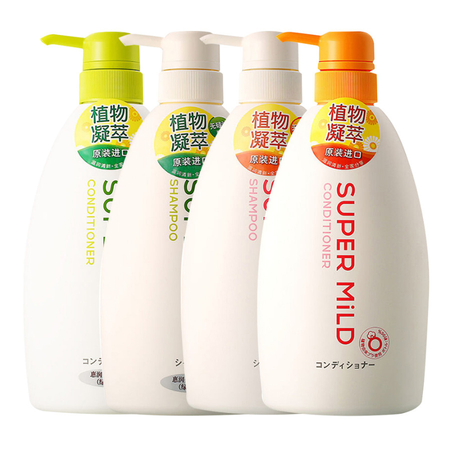 日本进口 惠润洗发水净柔洗发露护发素600ml 鲜花芳香绿野芳香