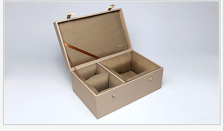 紫砂壶盒古董玉器高档一壶两杯 四杯锦盒定制批量瓷器包装礼品盒