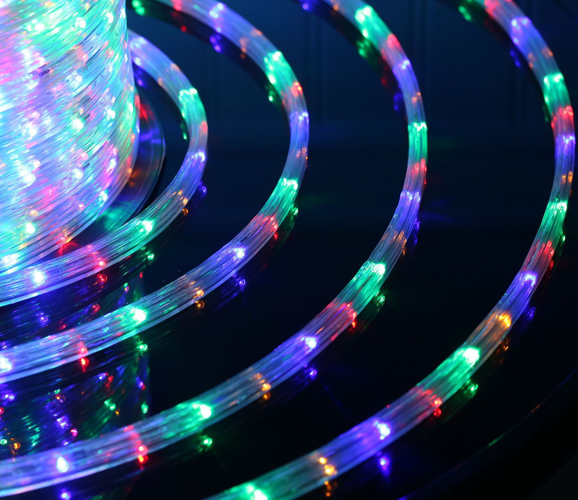 厂家供应led灯带彩虹管圆二线户外装饰霓虹灯条防水灯串扁三线