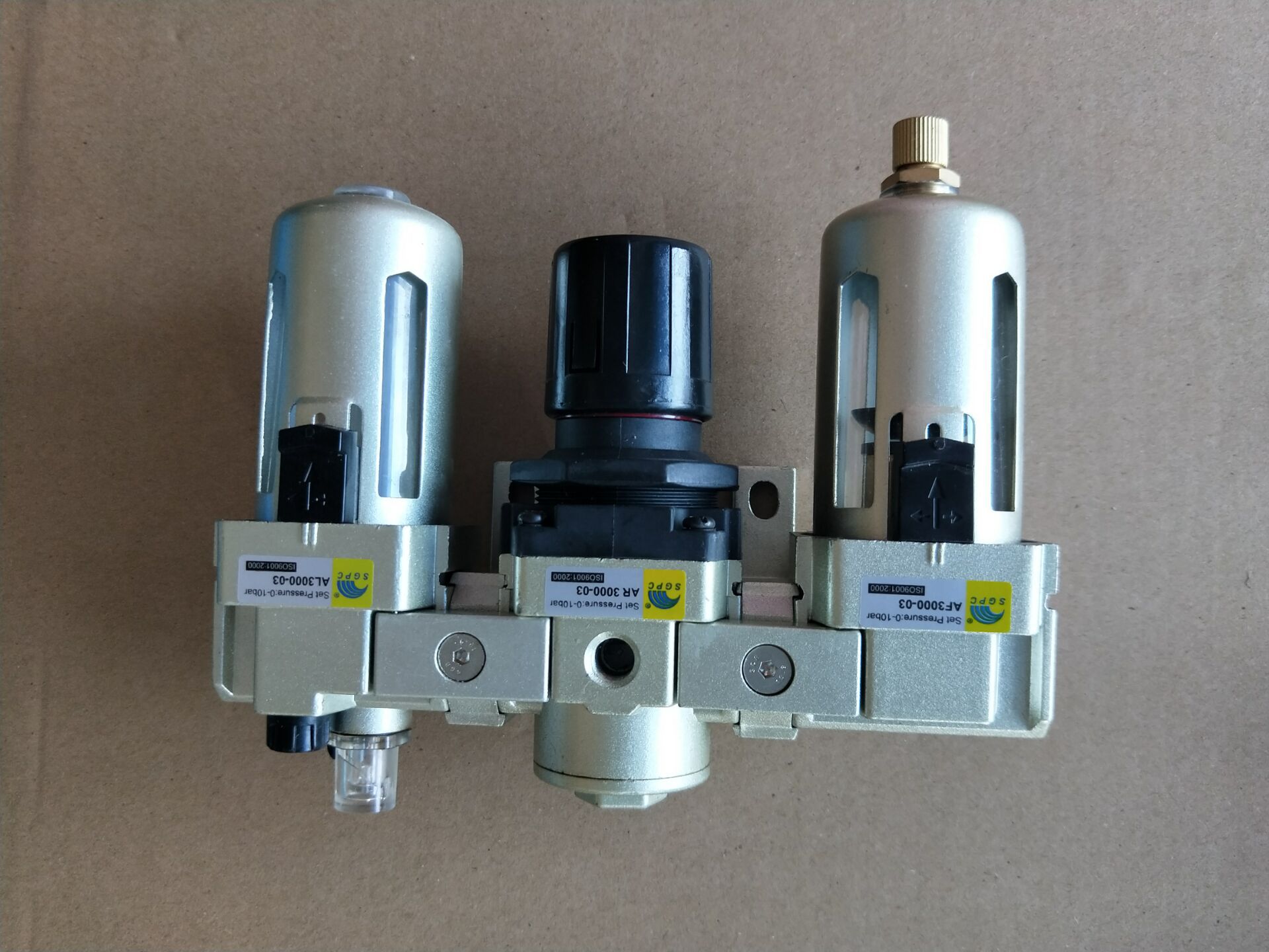 sgpc升光-气源三联件ac3000-03,ac3000-02三联体,可配自动排水器