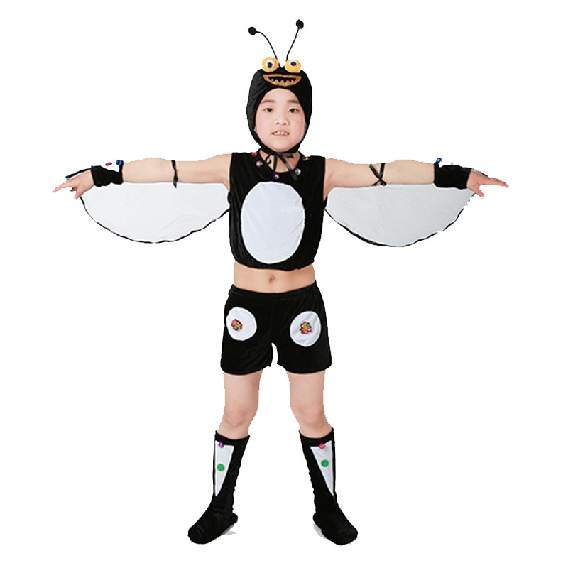 蟋蟀蛐蛐和蝈蝈昆虫卡通动物演出服课本剧说大话儿童舞蹈服装批发