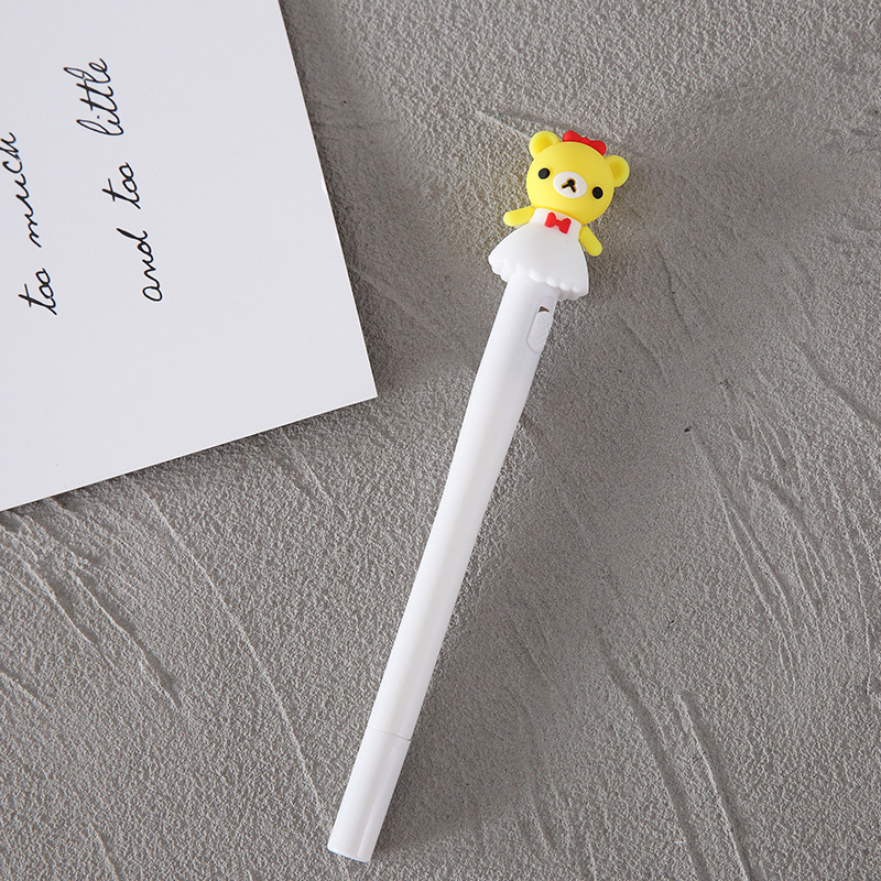 Creative Light-Emitting Gel Pen Cartoon Unicorn Signature Pen Cute Personality Student Small Prize Gift Stationery