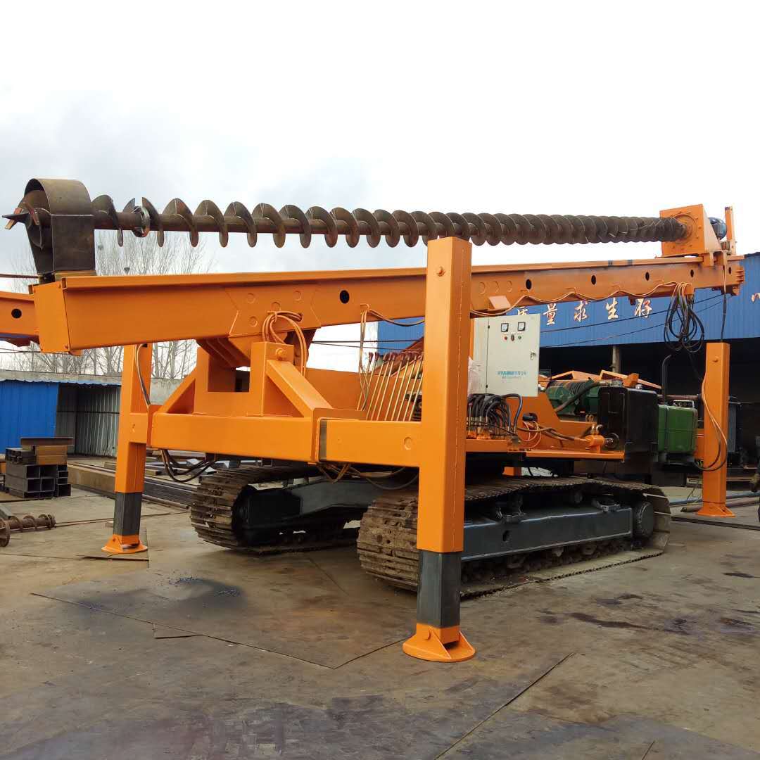 履带长螺旋注浆打桩机液压长螺旋打桩机生产厂家小型旋挖钻孔机