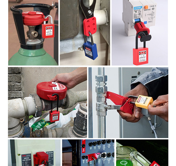 安全挂锁工业耐高温耐腐蚀绝缘锁工程电力锁 隔离锁停工上锁挂牌