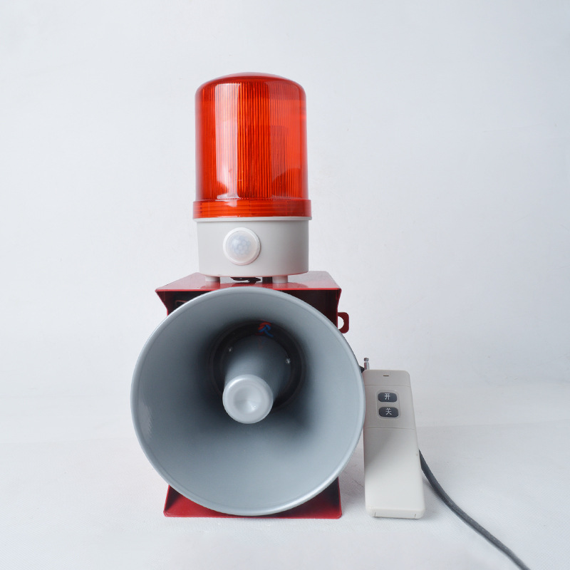 tbj-100天车声光报警器 stsg-10y大功率无线遥控人体感应报警器