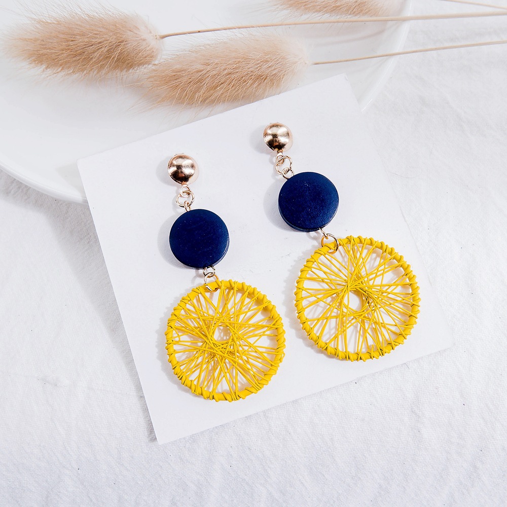 捕梦网少女耳环女韩国个性百搭气质度假耳坠摩天轮耳饰品潮人网红