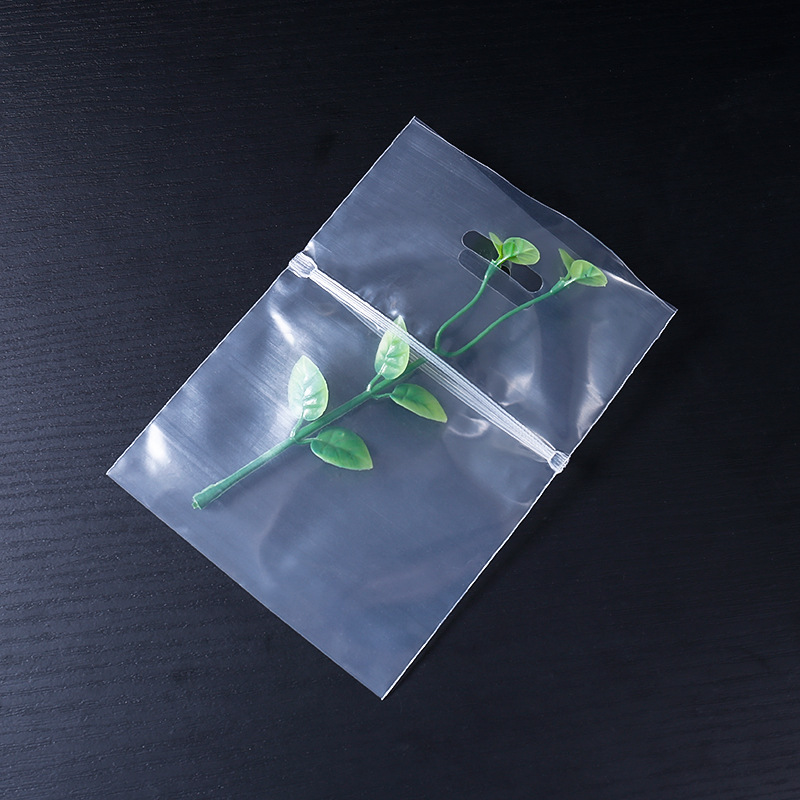 pe卡纸透明自封袋卡头骨袋自封口贴骨袋挂孔密封袋螺丝包装袋