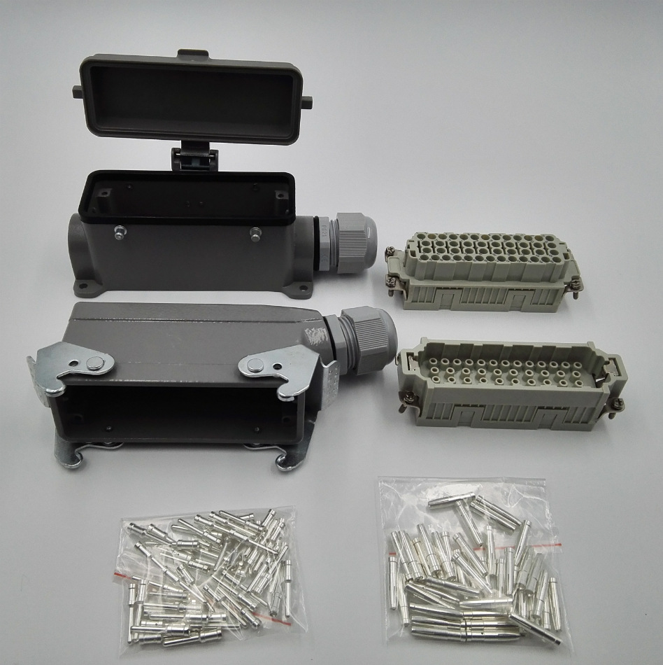 重载连接器高压柜航空插头矩形工业防水插头hdc-hee-046