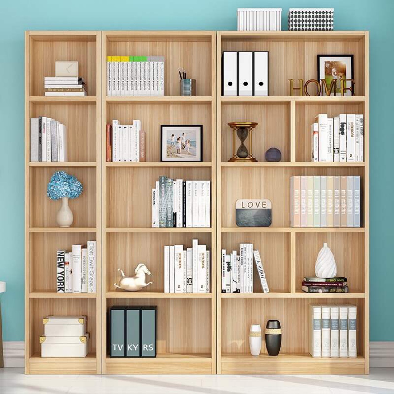 简约书柜学生书架货柜化妆品展示柜储物柜组合书柜置物架收纳柜