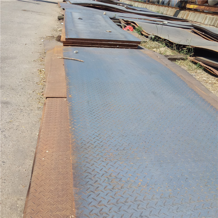 厂家批发花纹板 圆豆花纹钢板 地面防滑钢板 q235b扁豆薄钢板