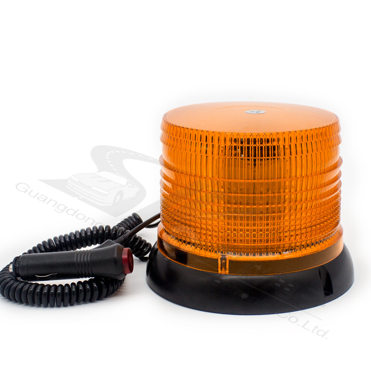 汽车led灯工程车叉车频闪警示灯圆形闪光灯爆闪磁铁吸顶灯