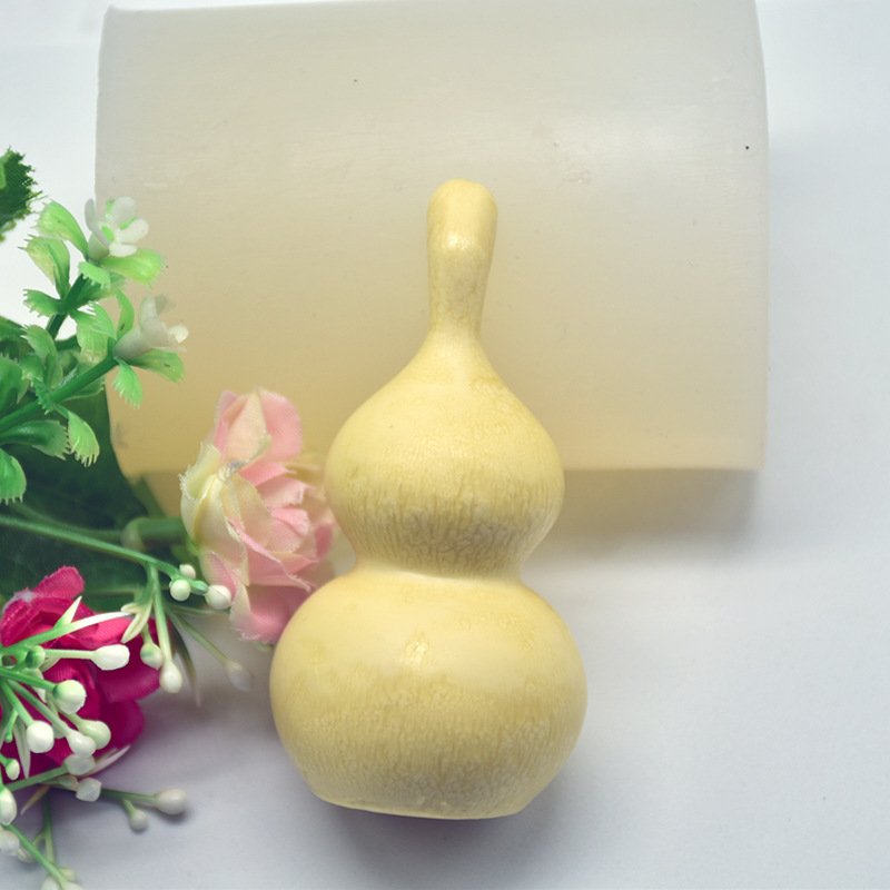diy模具 3d立体葫芦 法式西点蛋糕翻糖模香薰石膏装饰硅胶模具