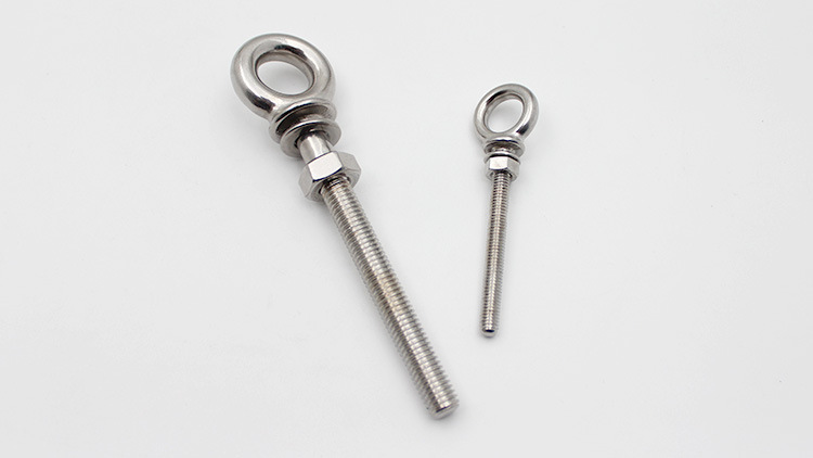 跨境316不锈钢吊环螺栓 船用吊耳秋千螺栓加长吊环螺丝