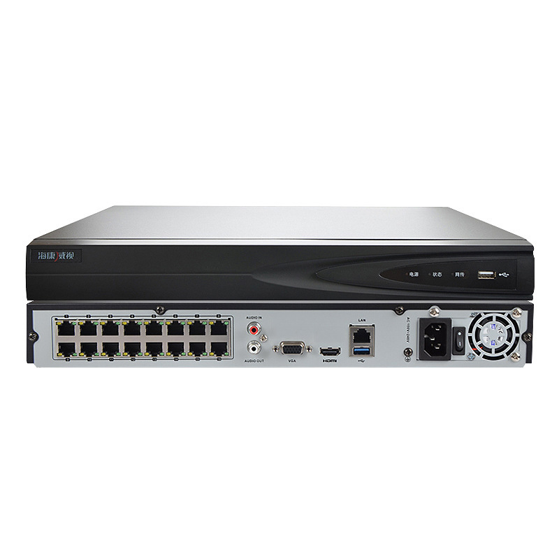 海康威视ds-7816n-k2/16p网络硬盘录像机poe nvr高清监控主机