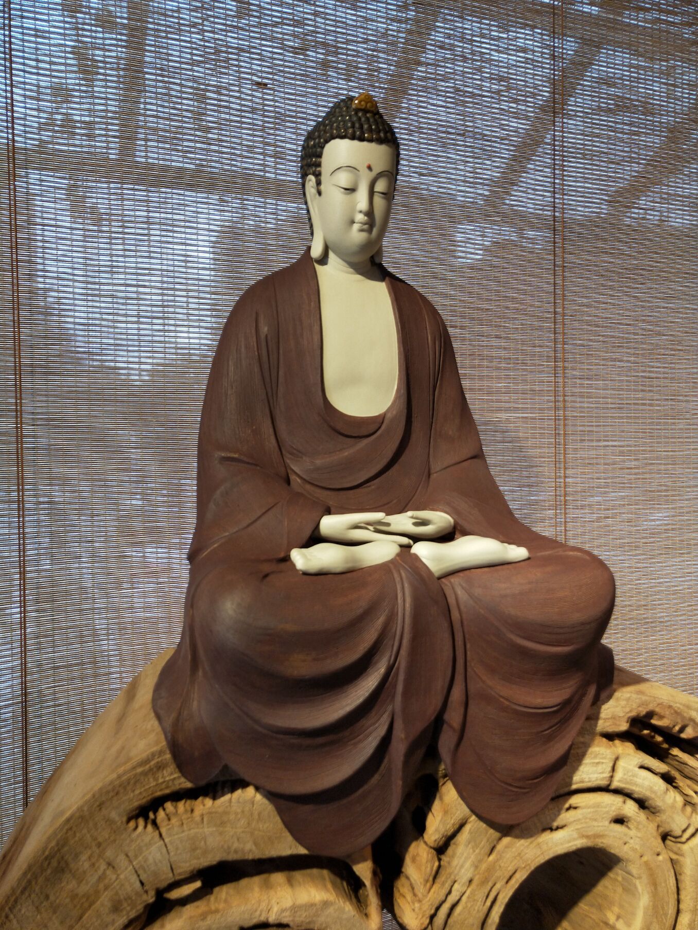 石湾陶瓷公仔三宝佛阿弥陀佛药师佛释迦牟尼中式禅意客厅摆设