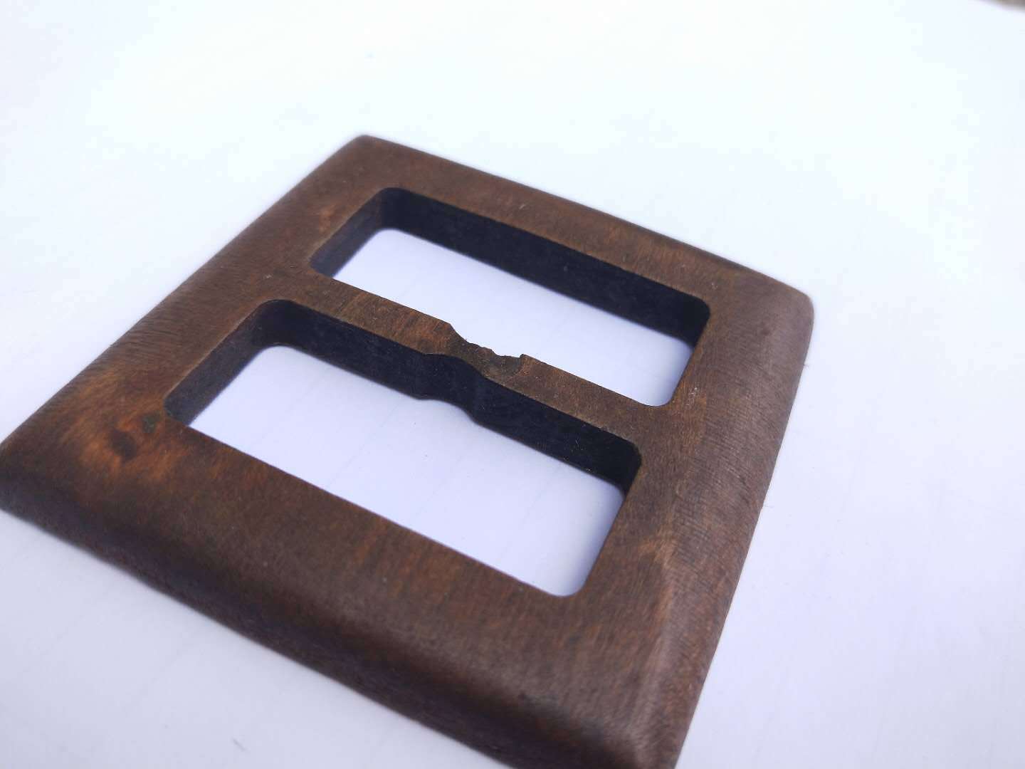 木扣木质环保方形日字扣扣纽扣扣子皮带扣定制大衣腰带扣配件