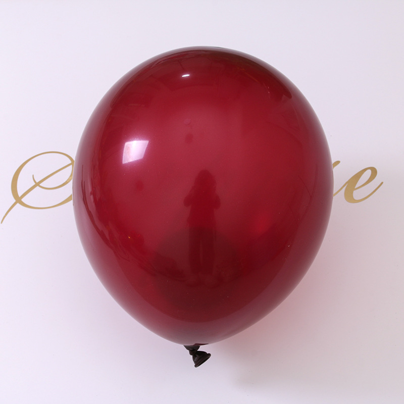 2克酒红色乳胶气球 婚礼布置生日庆典装饰拍照气球