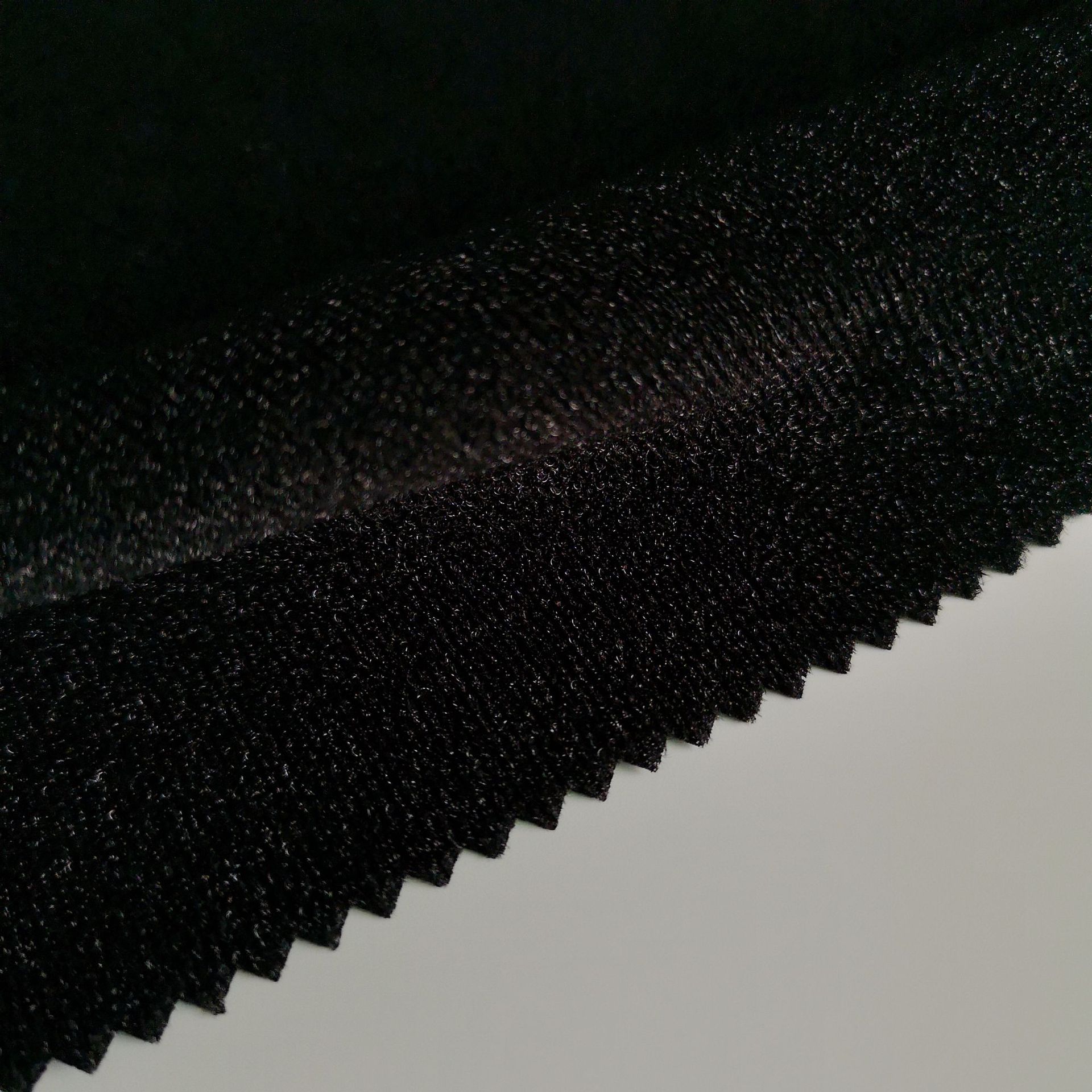 28og粘扣布 黑色亮光尼龙粘扣布 厂家直销耐拉尼龙粘扣布