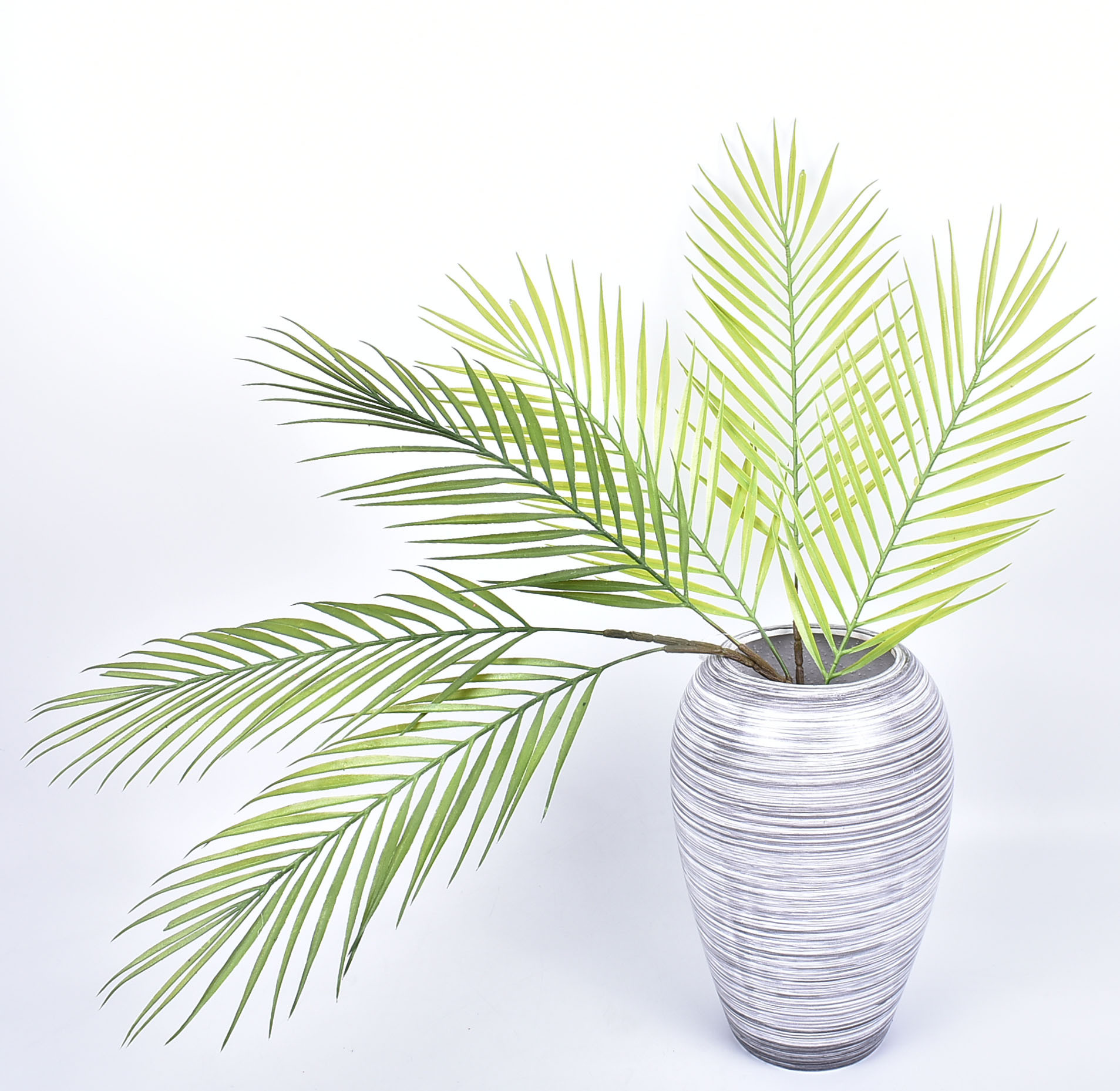 单支3叉椰树叶大铁树叶散尾葵叶仿真树叶插花配件单片大叶子