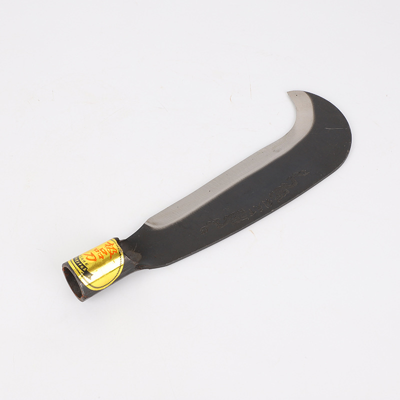 厂家直销65锰钢材质农用柴刀 一斤短柄柴刀003弯刀镰刀割草刀