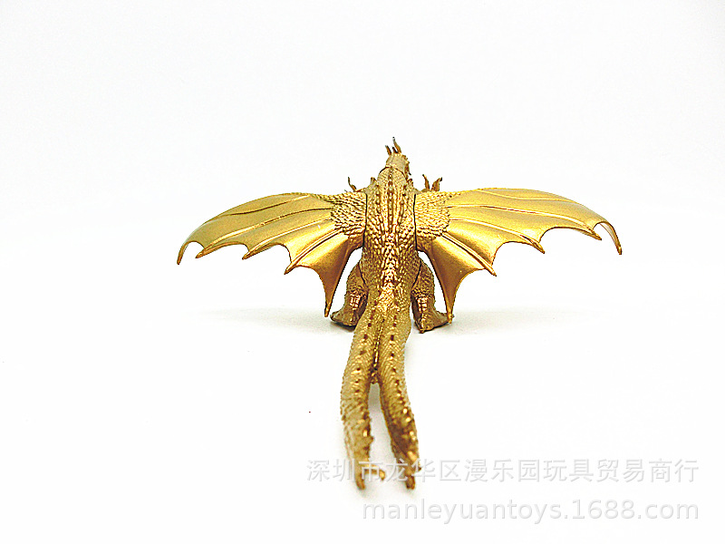 哥斯吉拉怪兽之王恐龙魔斯拉三头王者基多拉手办玩具公仔模型摆件