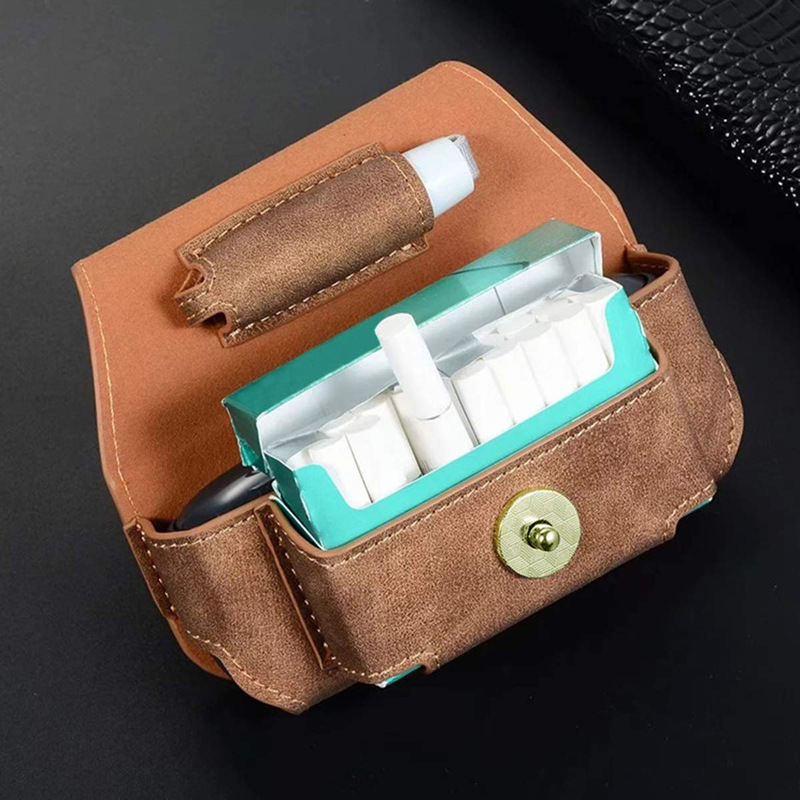 0四代皮套电子烟保护套iqos疯马纹烟盒收纳包 外贸热销