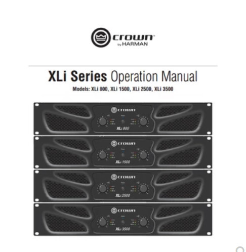 美国皇冠crown功放 xli1500 功放专业纯后级舞台ktv功放