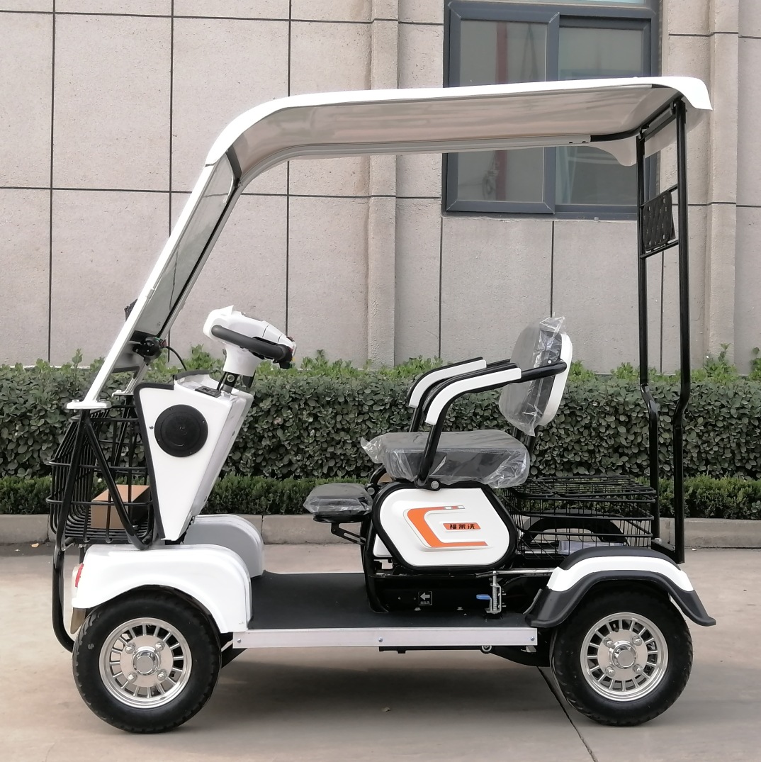 厂家直销小巴士电动四轮车带篷家用老人接孩子休闲车