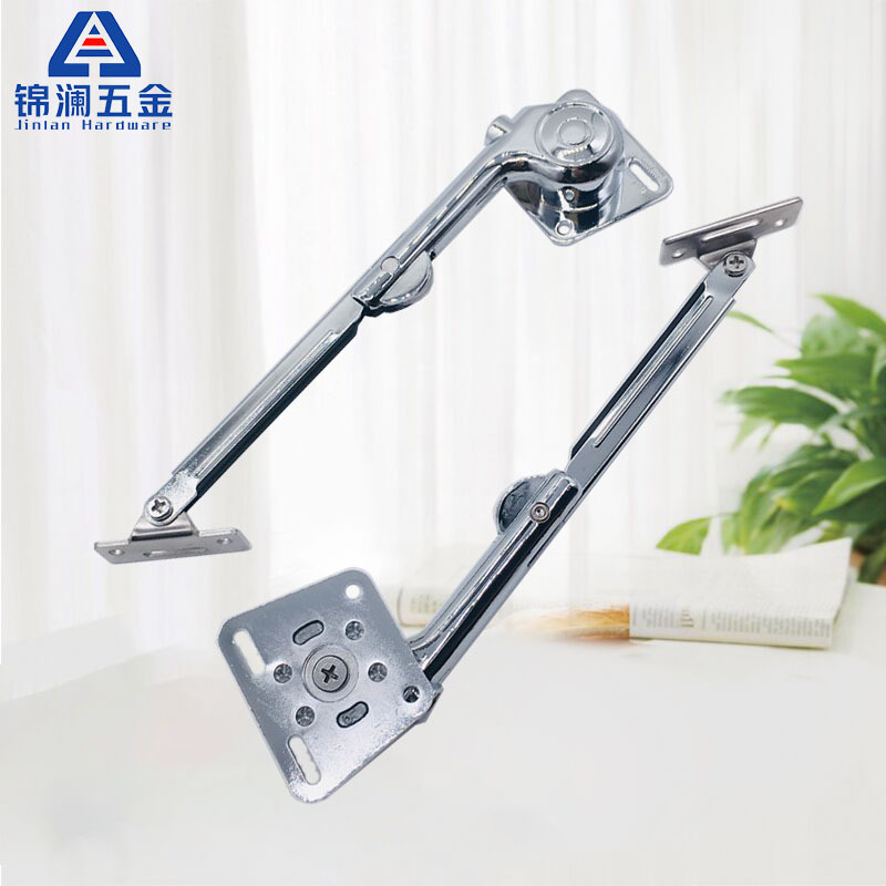 翻门支撑杆油压拉杆油压液压门撑 铁头气动缓冲阻尼橱柜门气弹簧