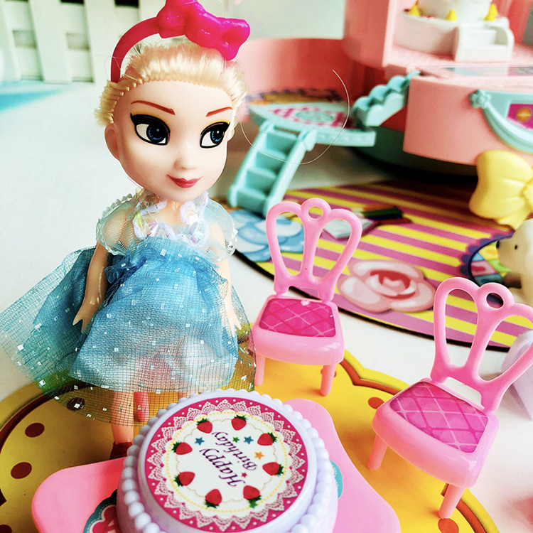 小伶玩具梦幻甜心电饭锅音乐别墅生日礼物过家家厨房蛋糕益智玩具