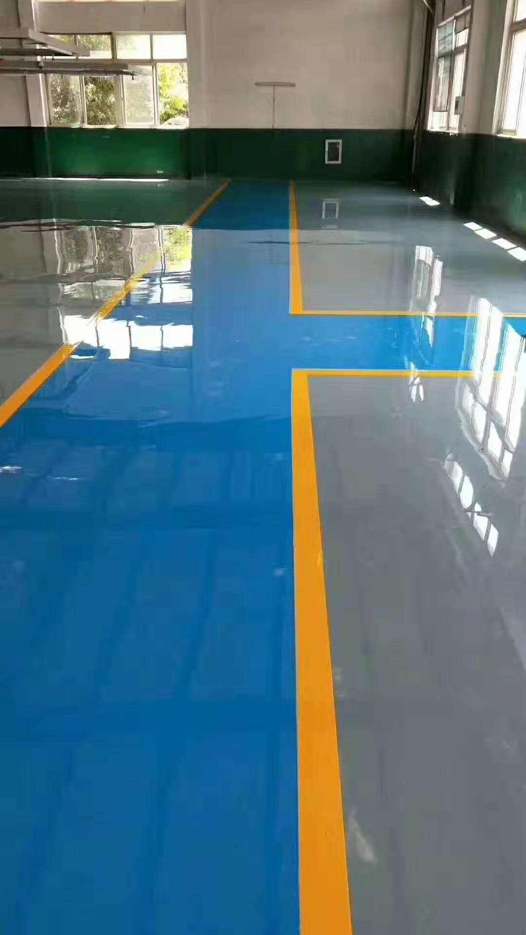 环氧自流平地坪漆北京厂家施工 水泥地面车库漆 高光耐磨环氧涂料