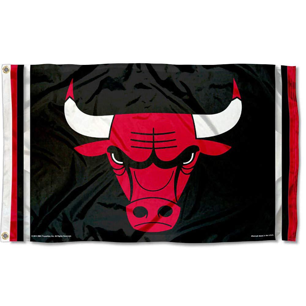 芝加哥公牛队篮球队队徽旗帜chicago bulls flag 装饰旗派对装饰