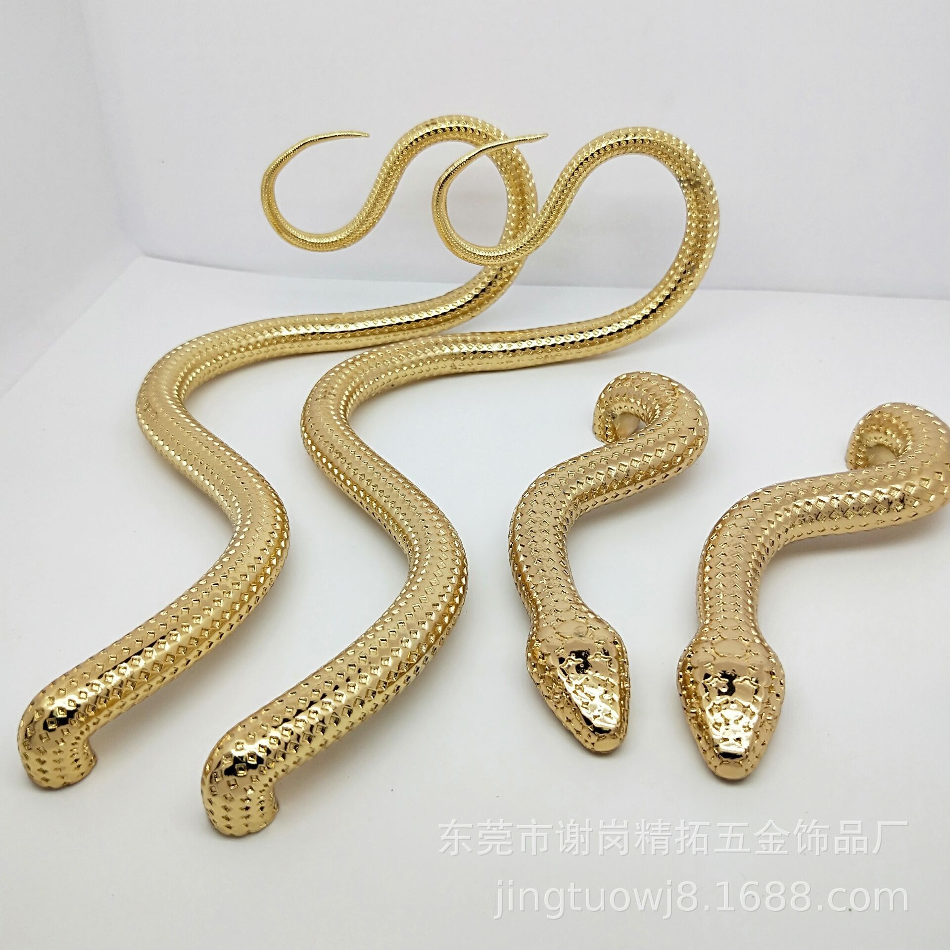 工厂定制金属工艺品蛇摆件居家装饰 低温锌合金动物工艺品摆件