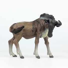 跨境热销仿真野生动物园模型非洲大角马塑料实心儿童玩具摆件礼物