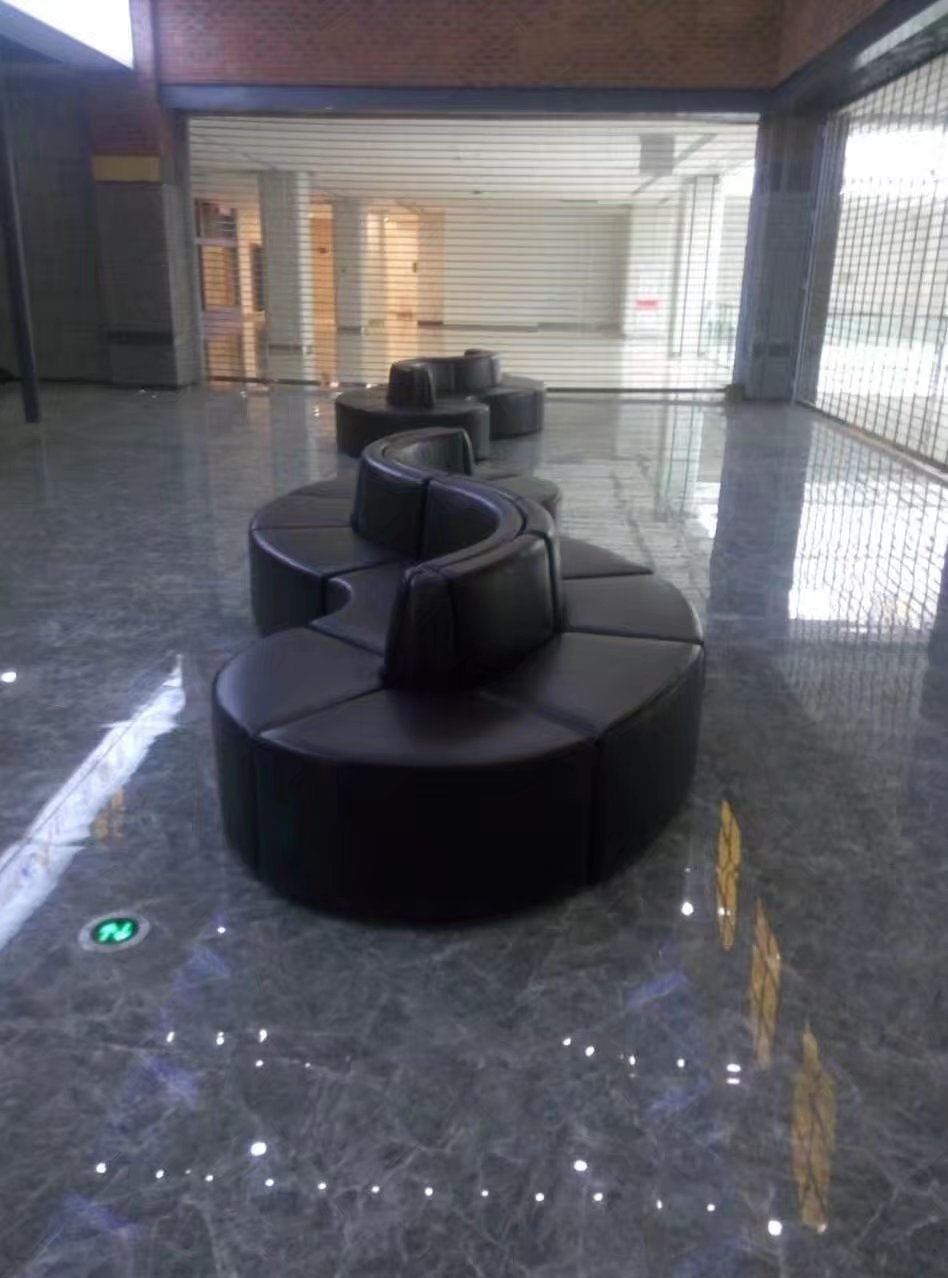 s形沙发蛇形沙发电影院沙发大厅沙发弧形组合沙发医院银行沙发