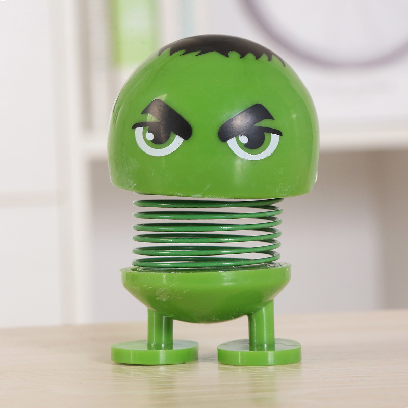 车载表情公仔创意抖音同款弹簧公仔儿童玩具套装搞笑娃娃摇头摆件