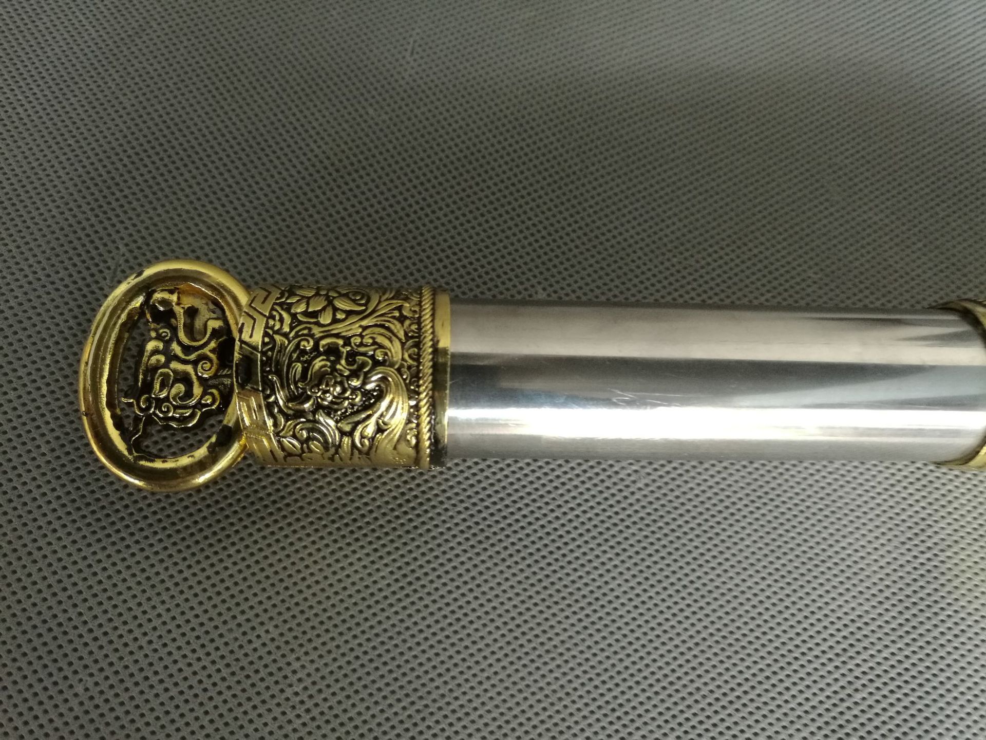 龙泉市刀宝剑 大号龙首剑hk-2902金色 不锈钢未开刃