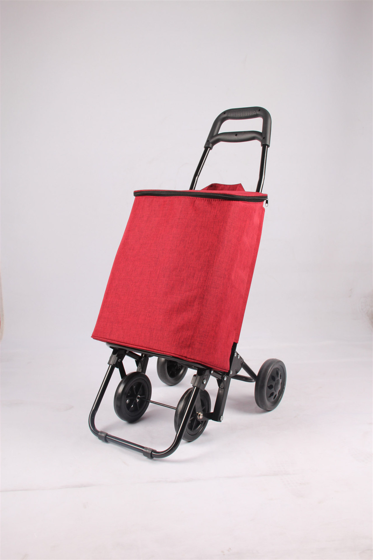 买菜车小拉车铝合金手拉车四轮折叠便携家用推车拉杆折叠购物车