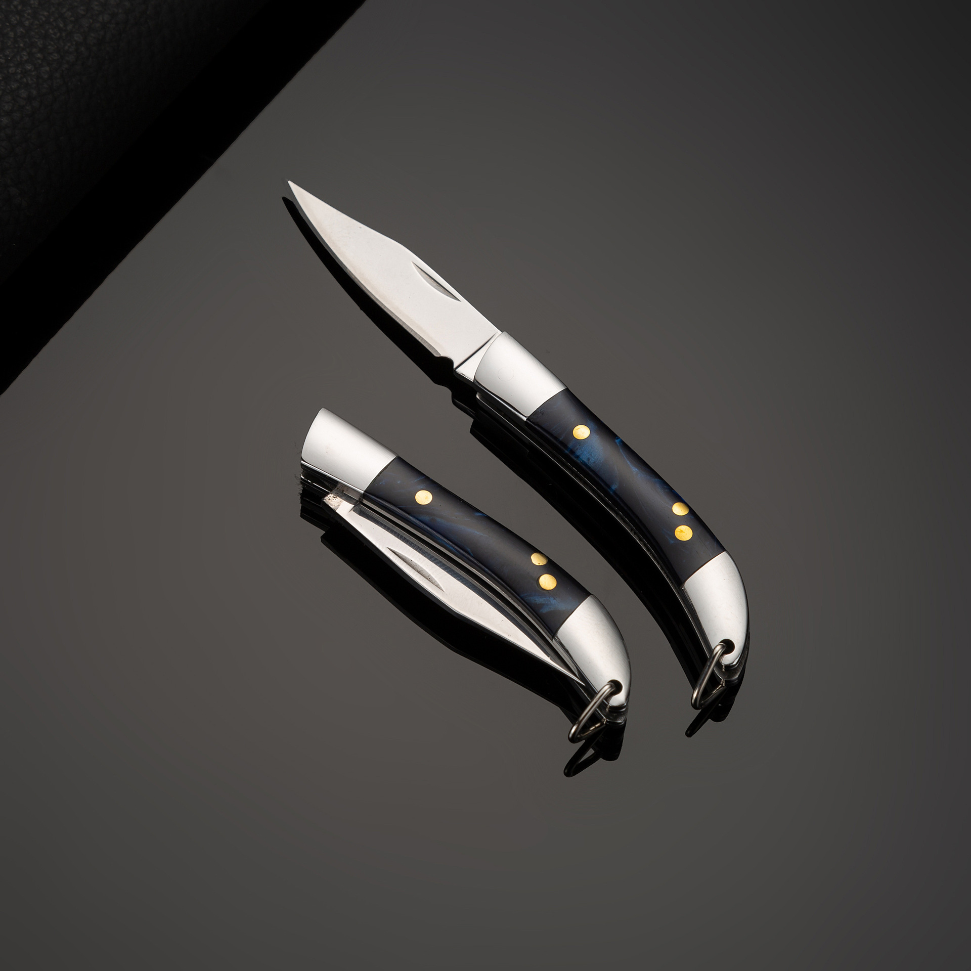 淳美小刀8170手工打造精美刀具折叠刀刀口锋利纯铜柄阳江水果刀