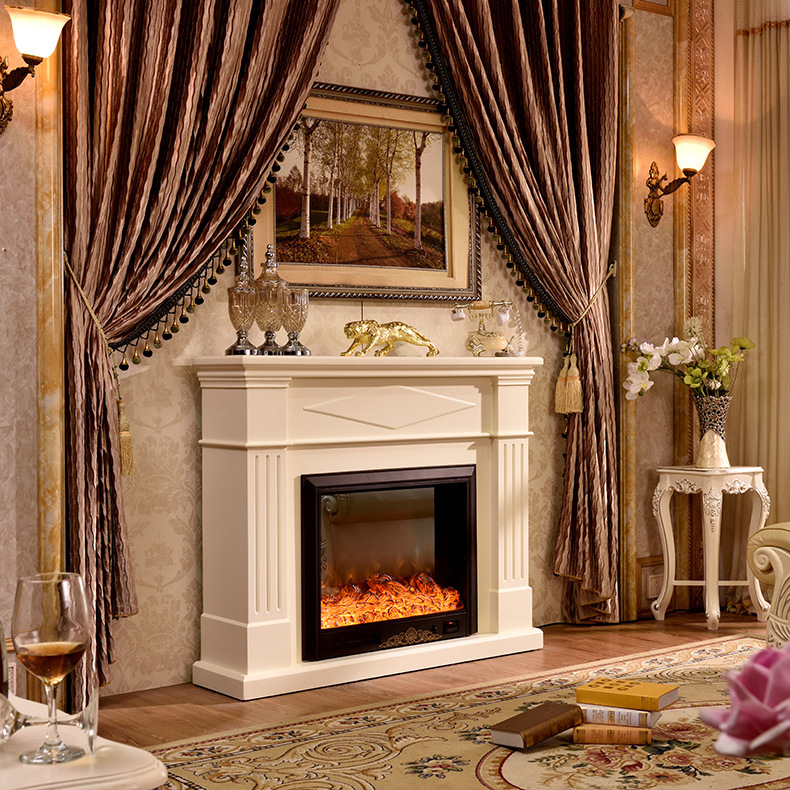专业供应欧式简约仿真火取暖电壁炉壁装饰柜 电取暖炉壁