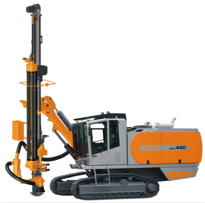 志高d440 一体式潜孔钻车 志高钻机 中空锚杆 球齿钻头