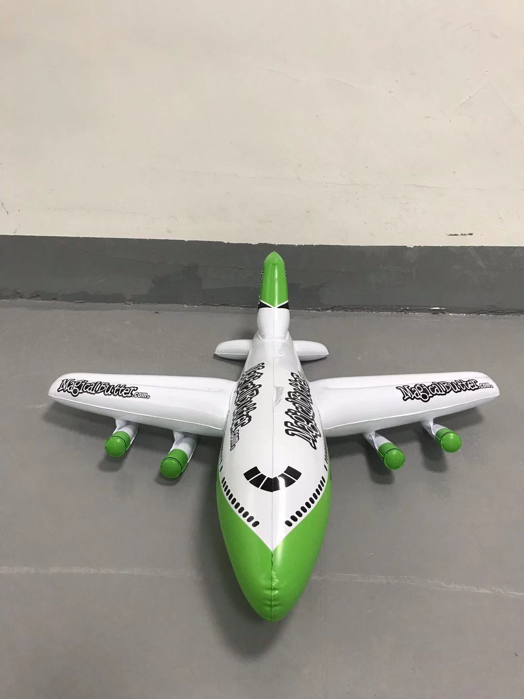 源头工厂定制大号充气飞机批发 pvc飞机模型儿童充气飞机玩具