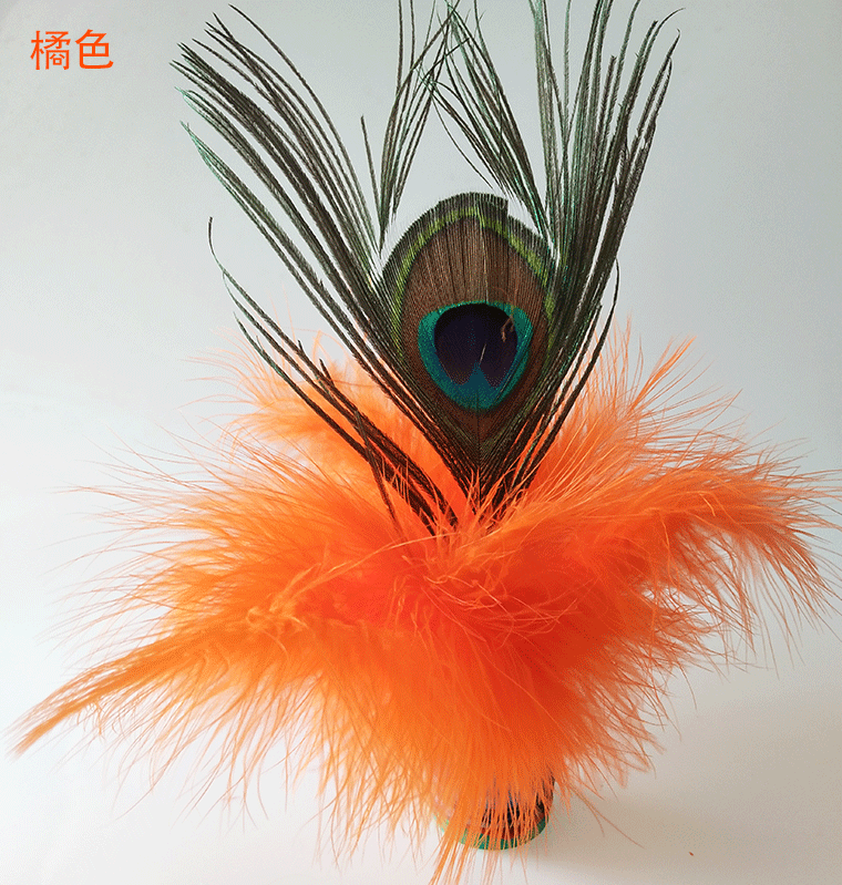 厂家直销毽子火鸡毛孔雀毽子成人健身儿童学生比赛专用彩色绒毛毽