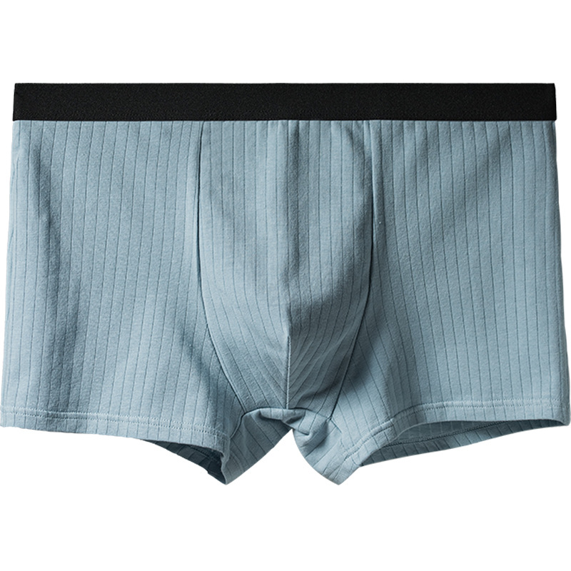 New Purified Cotton Men's Underwear Loose plus Size Breathable Boxers Shorts Mid-Waist Underwear Men's Wholesale Cotton