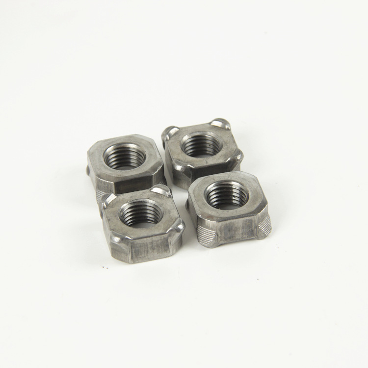 厂家汽车专用焊接螺母四方螺母m4 m6 m8紧固件方形螺母批发