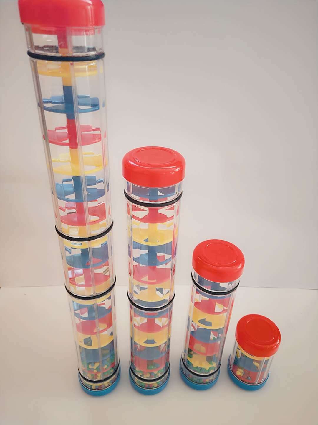 供应奥尔夫打击雨声器乐器教具 创意螺旋雨声响筒多规格批发