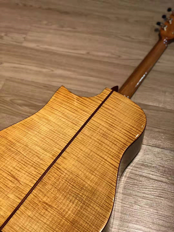 万尼达vinida 沙漠之舟 41寸虎纹枫木面单民谣吉他批发网红陈逗逗