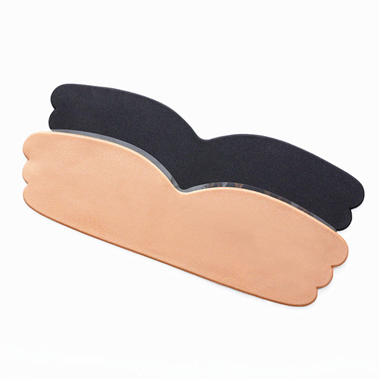 布一片式胸贴透气生物胶隐形乳贴文胸礼服婚纱女聚拢抹胸硅胶内衣